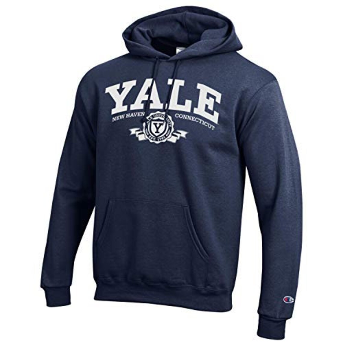 Champion Yale University with Logo NCAA Hooded Sweatshirt Etsy
