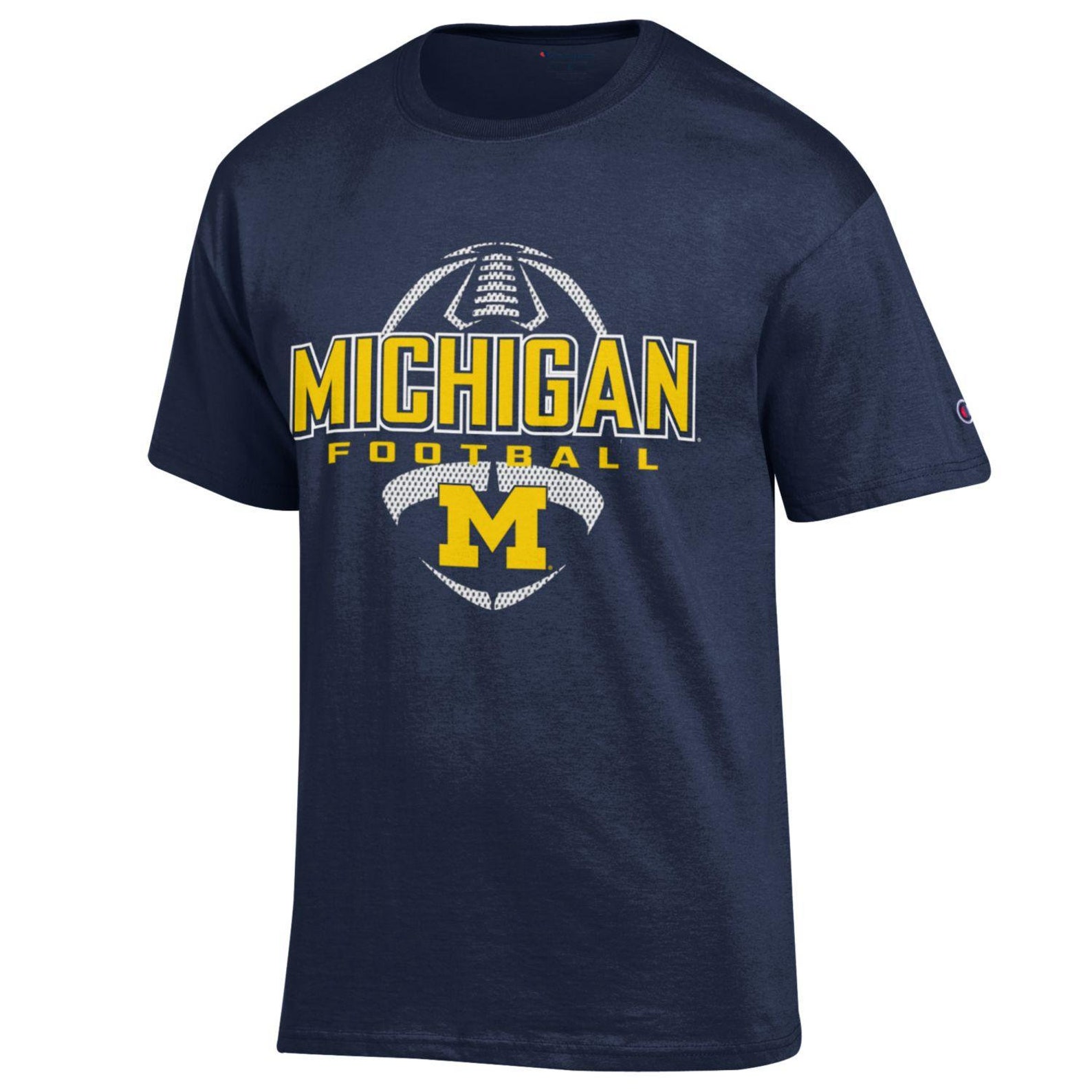 University of Michigan Wolverines football T shirt NCAA Blue Etsy