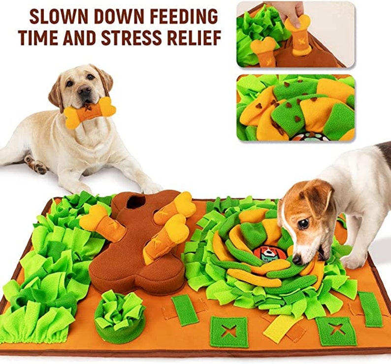 Snuffle Mat Dogs Sniff Mat Interactive Dog Toysenrichment Etsy