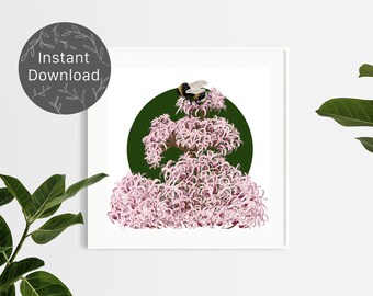 Fluffy Bee - Instant Digital Download Datei