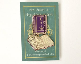 Spellbook Enamel Pin Pair