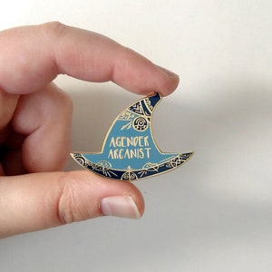 Insignia de pin de esmalte arcanista agender