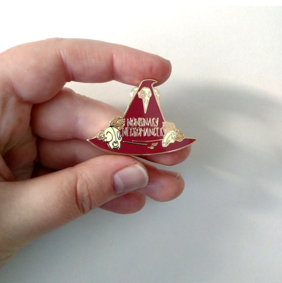 Nonbinary Necromancer Enamel Pin Badge
