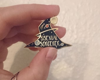 Bisexual Sorcerer Enamel Pin Badge
