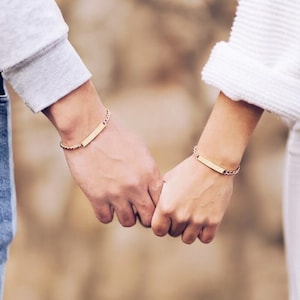 Stronger with store you couples bracelet