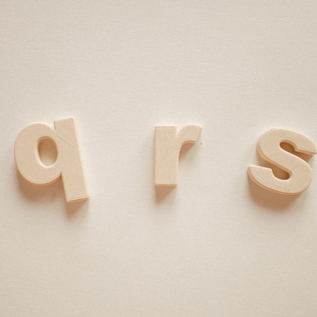 For Otto: Lowercase Sunset Tone Alphabet Fridge Magnets Montessori (Oat)