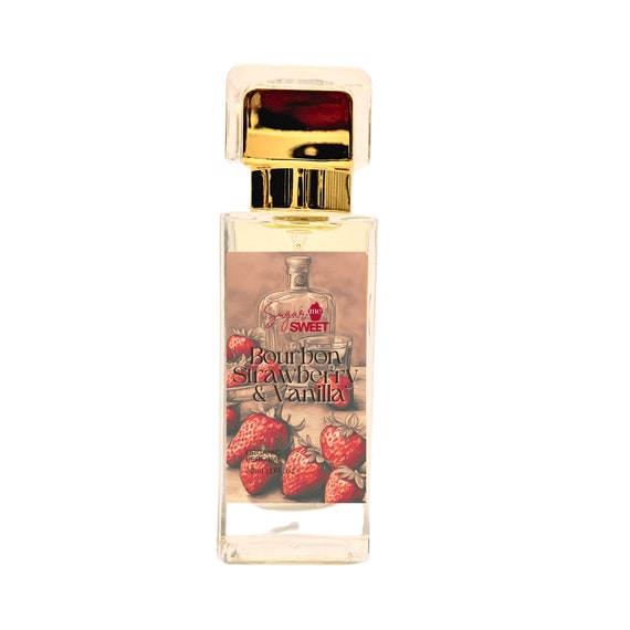 Bourbon Strawberry Vanilla Perfume Gourmand, Dessert Organic| Perfume  Oil