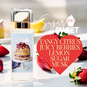 Fresh Berries & Lemon Meringue Perfume | Gourmand, Dessert | Organic| Perfume Oil