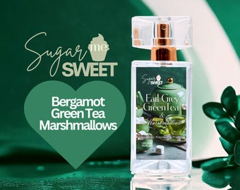 Earl Grey Green Tea & Marshmallows Perfume | Gourmand, Dessert | Organic| Perfume Oil