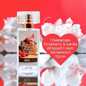 Strawberry Basque Perfume | Gourmand, Dessert | Organic| Perfume Oil