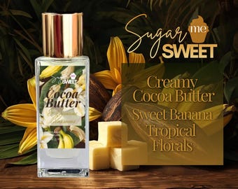 Cocoa Butter & Banana Blossoms Perfume | Gourmand, Dessert | Organic| Perfume Oil