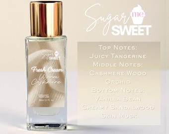 Fresh Cream Warm Cashmere - Perfume | Perfume Oil | Gourmand| Dessert | Organic