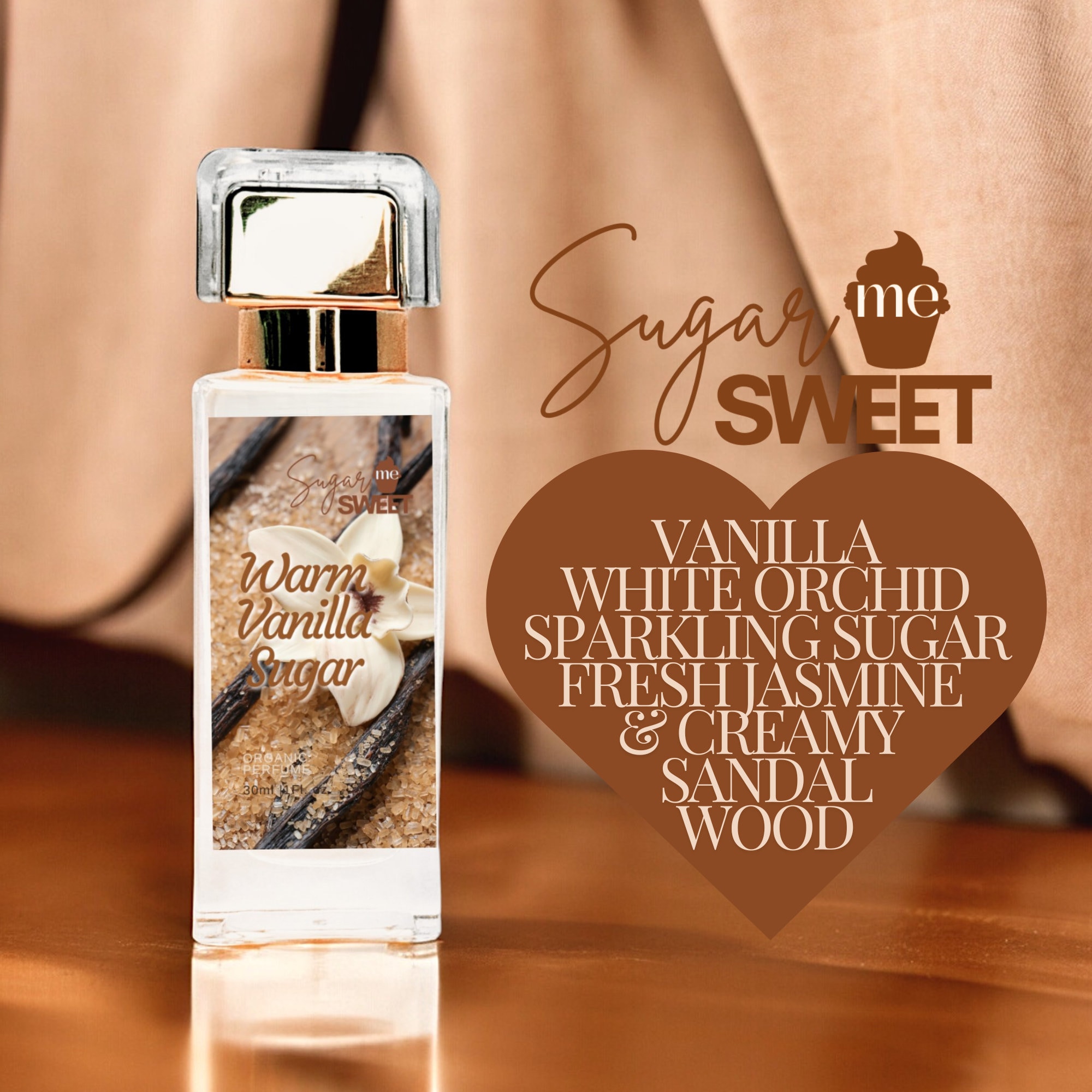 Warm Vanilla Sugar Perfume Gourmand, Dessert Organic| Perfume Oil