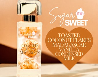 Toasted Coconut Macaroon Perfume | Gourmand, Dessert | Organic| Perfume Oil