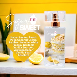 Lemon Coconut Trifle Perfume | Gourmand, Dessert | Organic| Perfume Oil