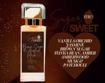 Perfume de azúcar moreno y almizcle ámbar / Gourmand, Postre / Orgánico / Aceite de perfume