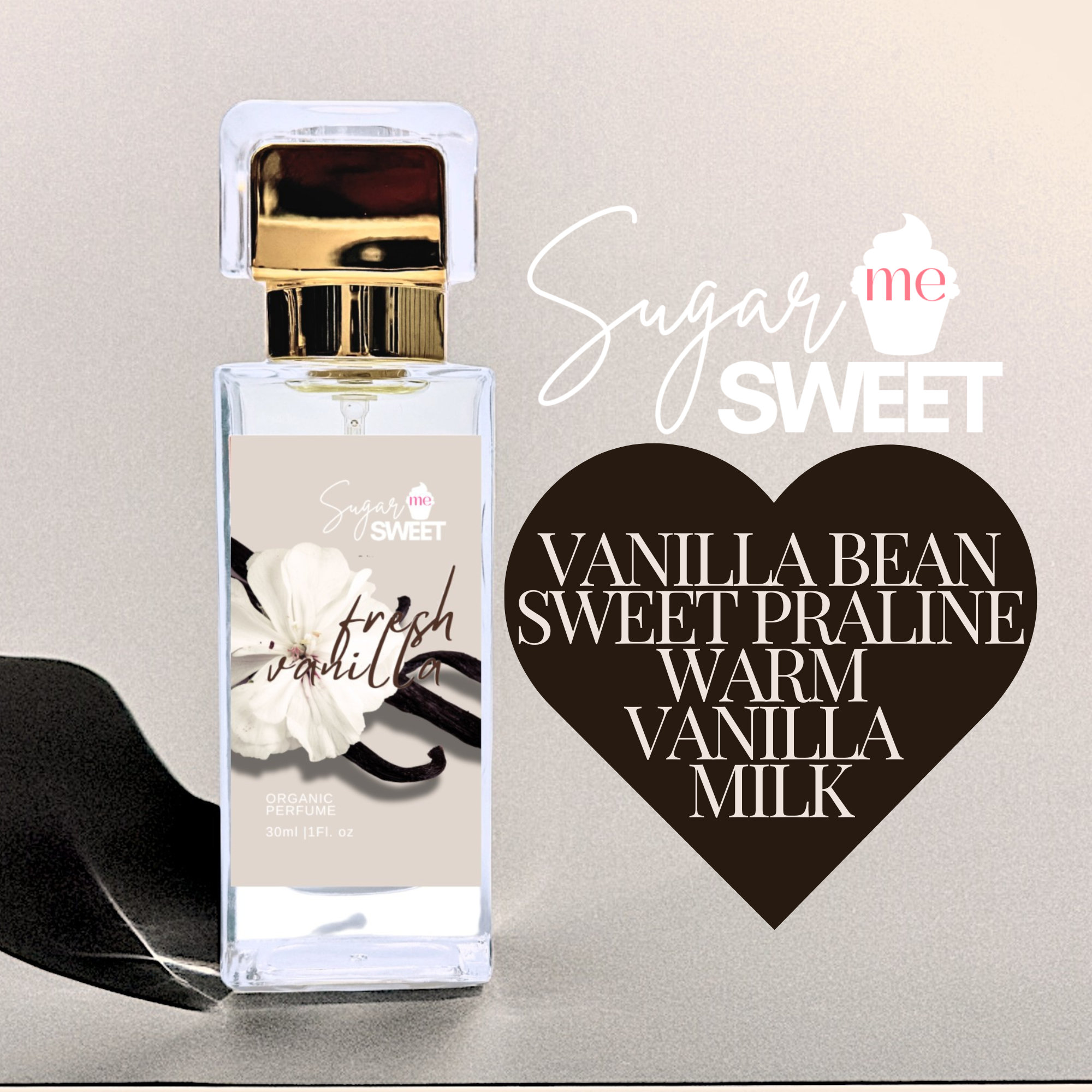 Fresh Vanilla Perfume | Gourmand, Dessert | Organic| Perfume Oil