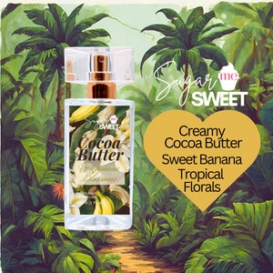 Cocoa Butter & Banana Blossoms Perfume | Gourmand, Dessert | Organic| Perfume Oil