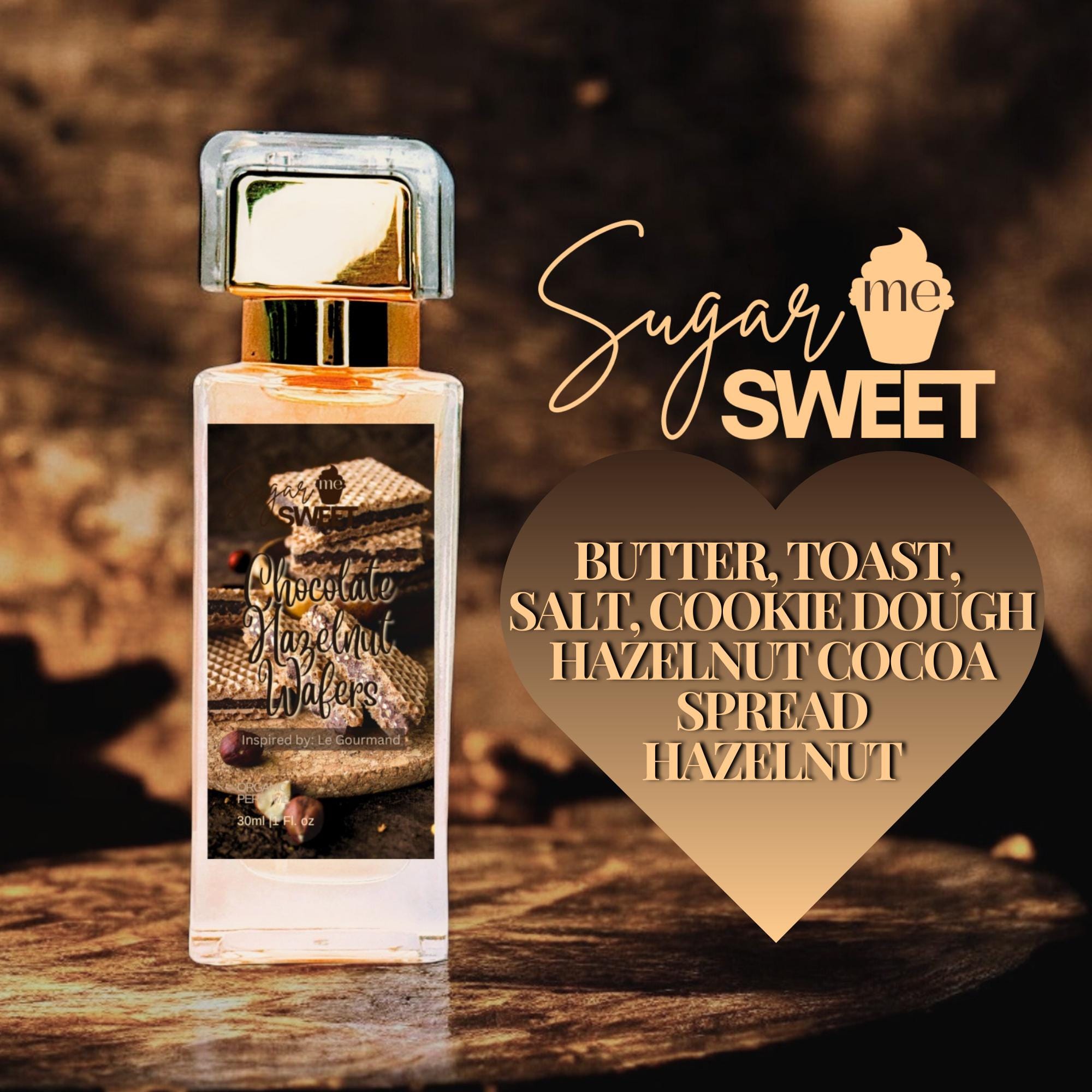 香水(女性用) THE PERFUME OIL FACTORY 06 CHOCOLATE Chocolate Hazelnut Wafers Perfume | Gourmand, Dessert | Organic