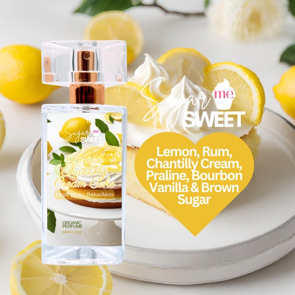 Lemon Chantilly Cream Cake Perfume | Gourmand, Dessert | Organic| Perfume Oil