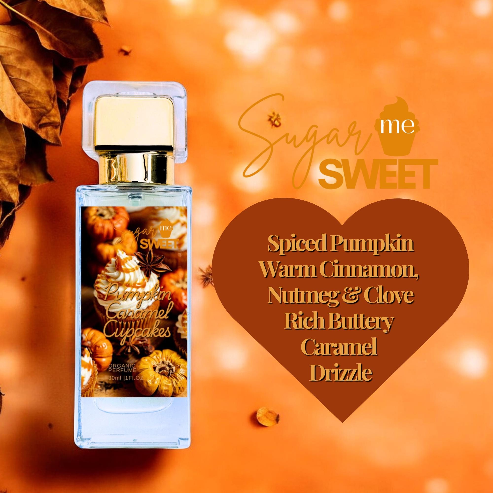 Pumpkin Caramel Cupcake Perfume | Gourmand, Dessert | Organic| Perfume Oil