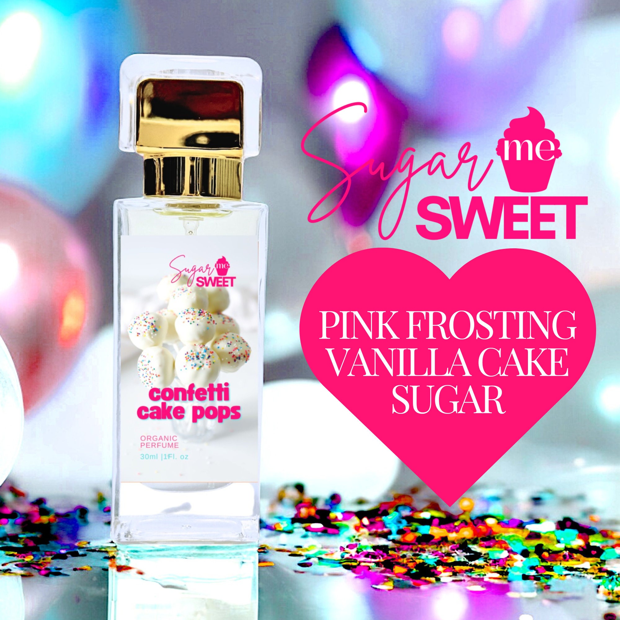 Confetti Cake Pops Perfume Gourmand, Dessert Organic| Perfume