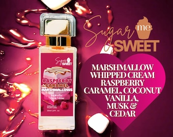 Raspberry Caramel Marshmallows Perfume | Gourmand, Dessert | Organic| Perfume Oil