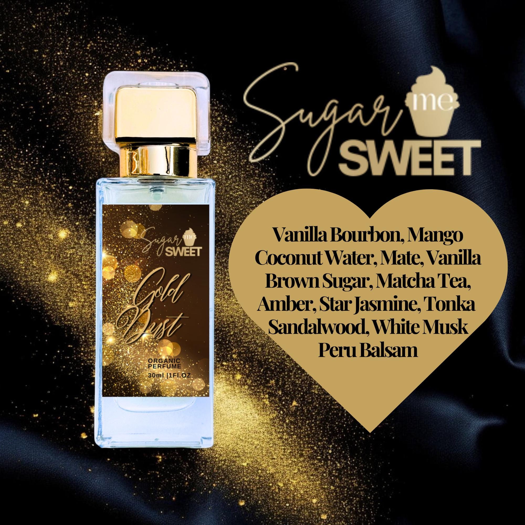 Gold Dust Perfume Gourmand, Dessert Organic| Perfume Oil