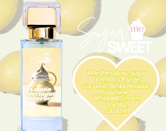 Lemon Meringue Sherbet Perfume | Gourmand, Dessert | Organic| Perfume Oil
