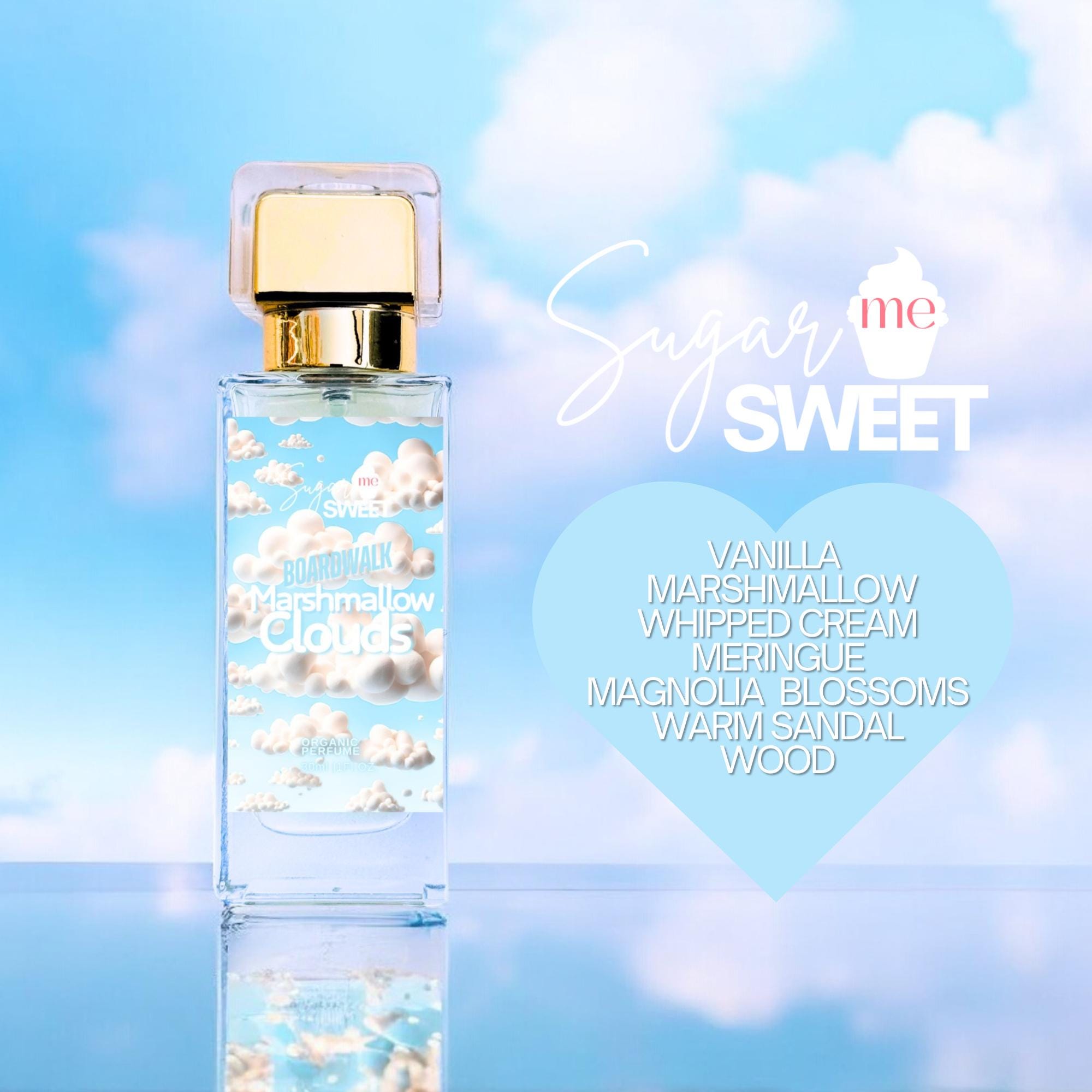 Boardwalk Marshmallow Clouds Perfume | Gourmand, Dessert | Organic| Perfume Oil