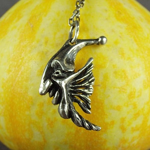 Srebrny wisiorek „Moonfish”, ręcznie robiona biżuteria dla fanów Feng Shui, zabawny spersonalizowany prezent dla znaku zodiaku Ryby, symbol miłości i płodności