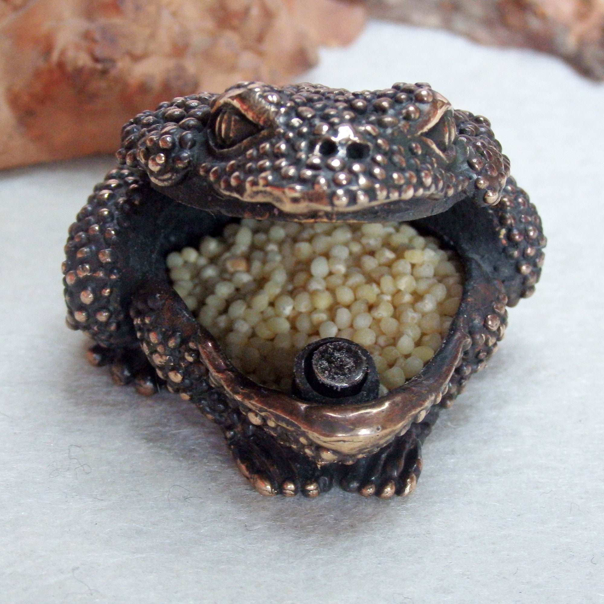 Tabletop ashtray Frog on order designer ashtray Etsy
