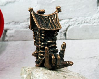 Tiny Souvenir ASL ILY-Snail | Bronze Rustic Snail with Gesture "I Love You" | Artisan Romantic Gift | ASL-Snail Series