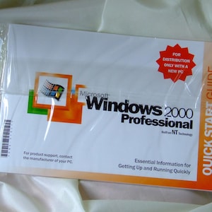 Vintage WINDOWS 2000 Professional VOLLES Betriebssystem (NEU)
