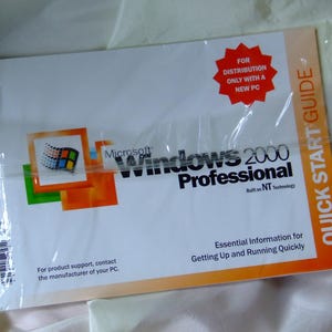 Vintage WINDOWS 2000 Professional VOLLES Betriebssystem (NEU)