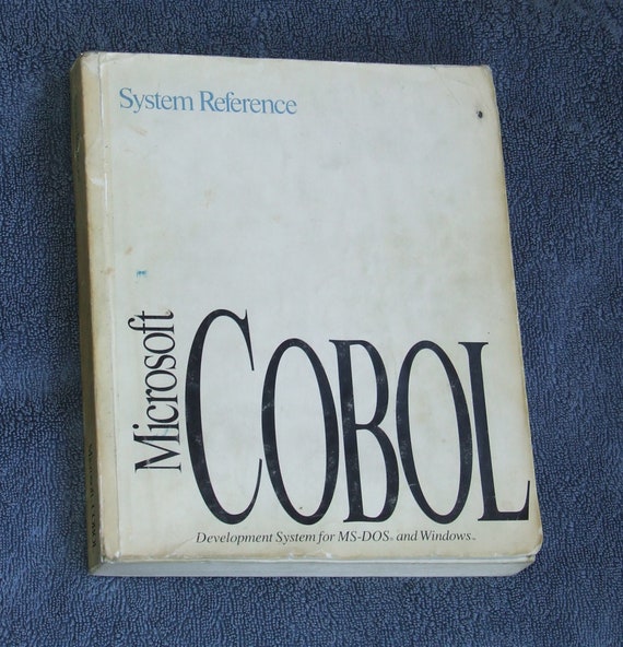 Microsoft Cobol 5.0 by Micro Focus System Reference for | Etsy