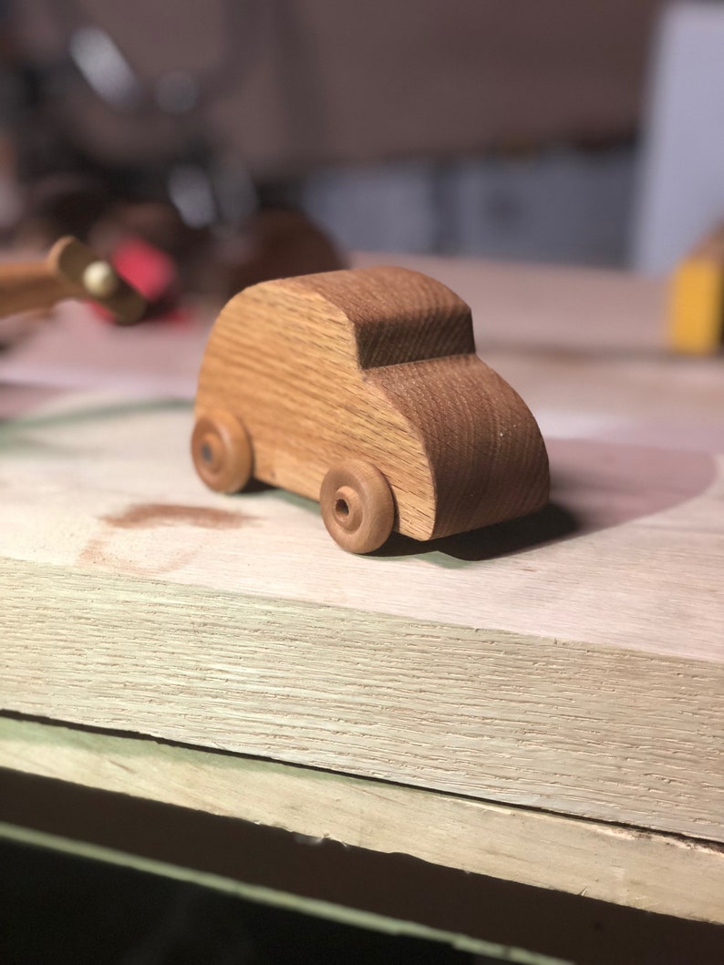 Handmade Wooden Natural Nontoxic Toy Car Etsy