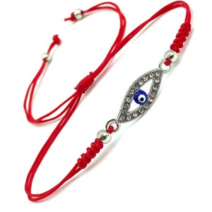 Crystal Evil eye adjustable chic bracelet #2800