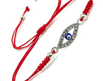 Crystal Evil eye adjustable chic bracelet #2800