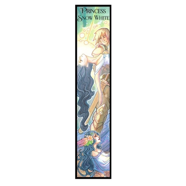 Princess Snow White Bookmark, Fairest Trilogy, Fairy Tales, Seven Dwarfs Dwarves, Evil Queen, Blanche-Neige et Rose Rouge, Prince Charmant