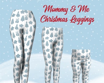 mommy and me christmas leggings