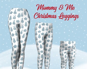 mommy and me christmas leggings