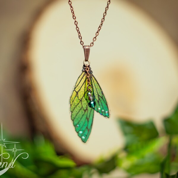 Fairy wing necklace clearance