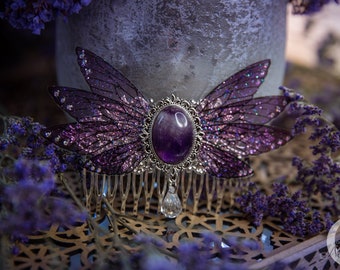Hair Comb of the Amethyst Fairy