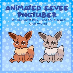Animated fox poke PNGtuber! -  streaming asset