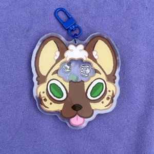 Custom furry No thoughts Shaker Keychain