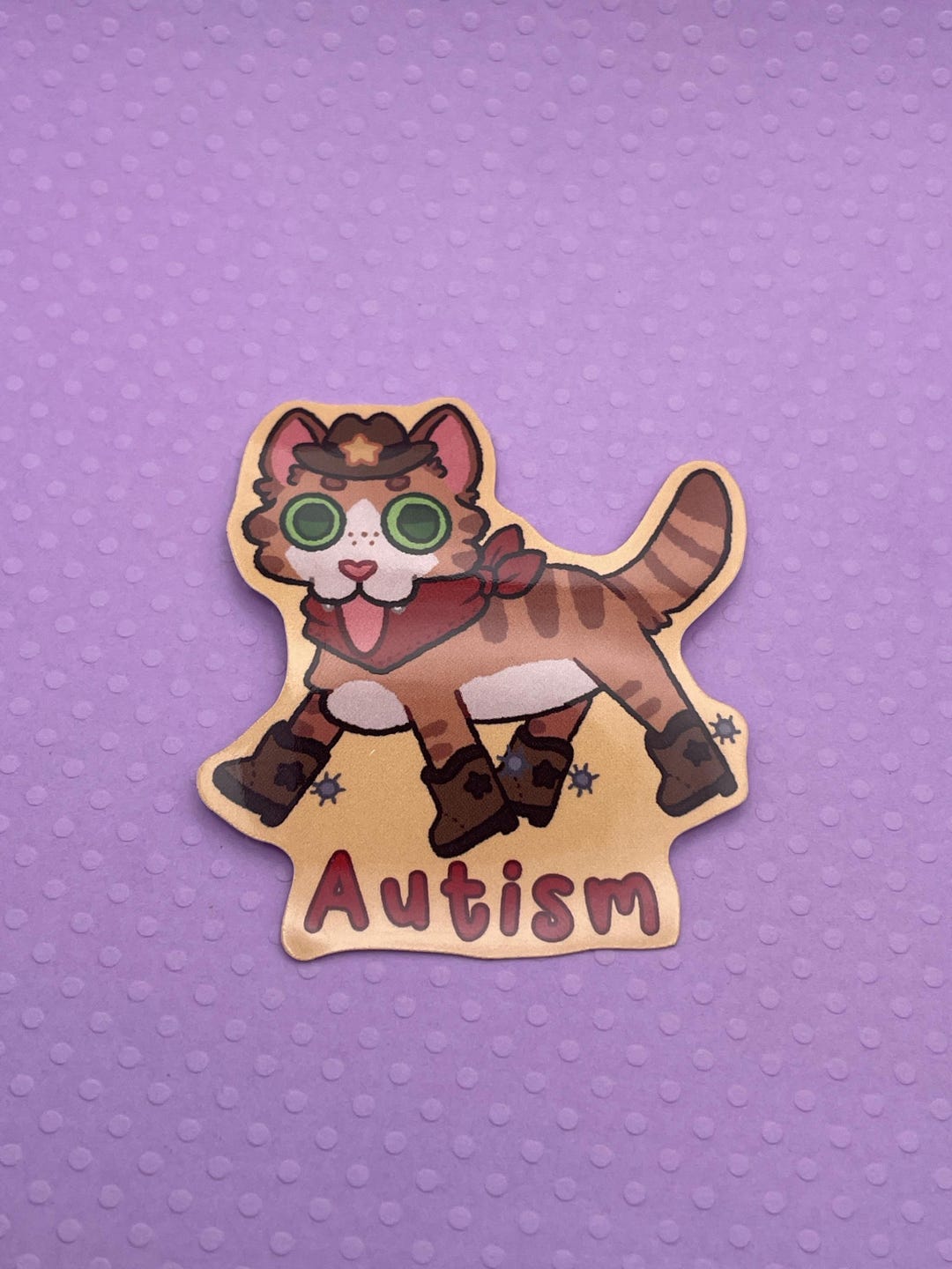 Autism Cat Sticker 2.5 Inch - Etsy