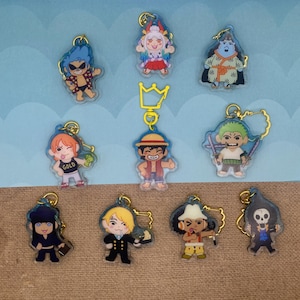 One Peace water ripple keychain ! 2 inch