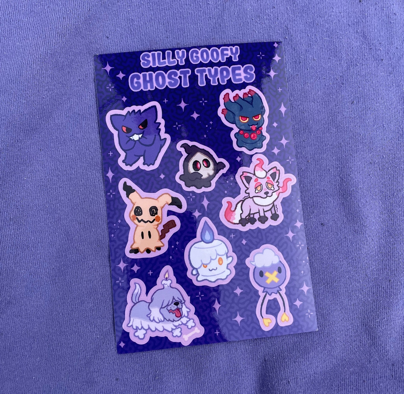Silly Goofy Ghost Pkmn Sticker Sheet (4x6in) - Etsy