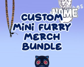 Kundenspezifisches pelziges Merch-Mini-Bundle